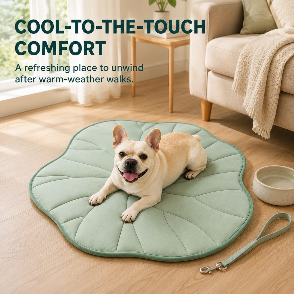 Livilla | Lotus Leaf Cooling Pet Mat for Floors, Sofas, Crates & Car Seats - image 2