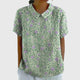 Jenna | Women's Relaxed-Fit Short-Sleeve Blouse with Floral Print