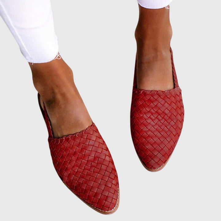 Bettany | Women's Orthopaedic Woven Slingback Flats with Adjustable Strap for Summer