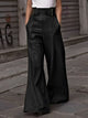 Griselda | Women's Joint Pockets Pleated Wide Leg Loose Trousers Pants