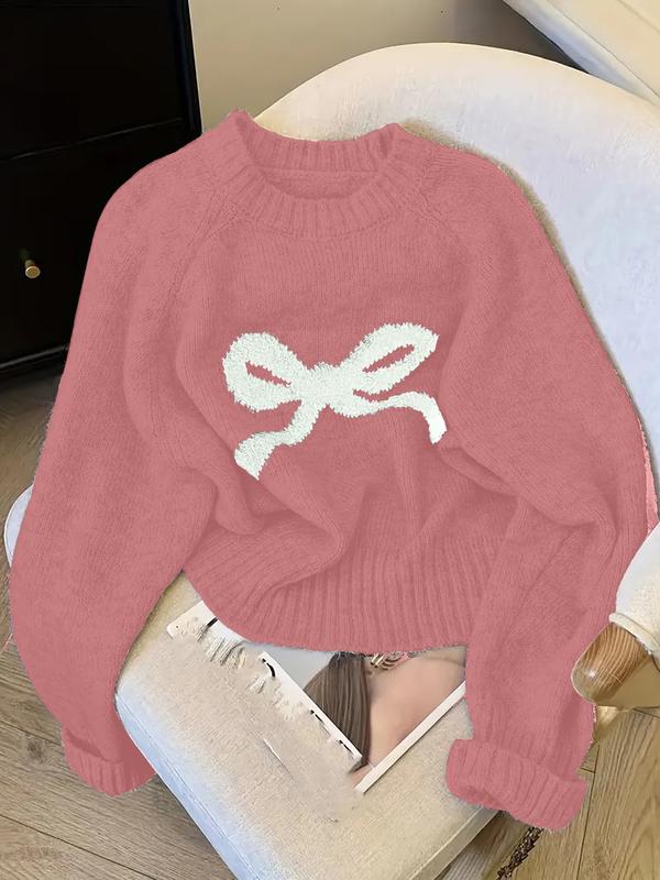 Yolanda | Women's Elegant Bow Knit Sweater for Autumn & Winter