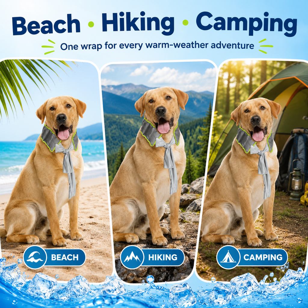 Ortrud | Dog Cooling Neck Wrap for Summer Walks, Hiking & Beach Days - image 4