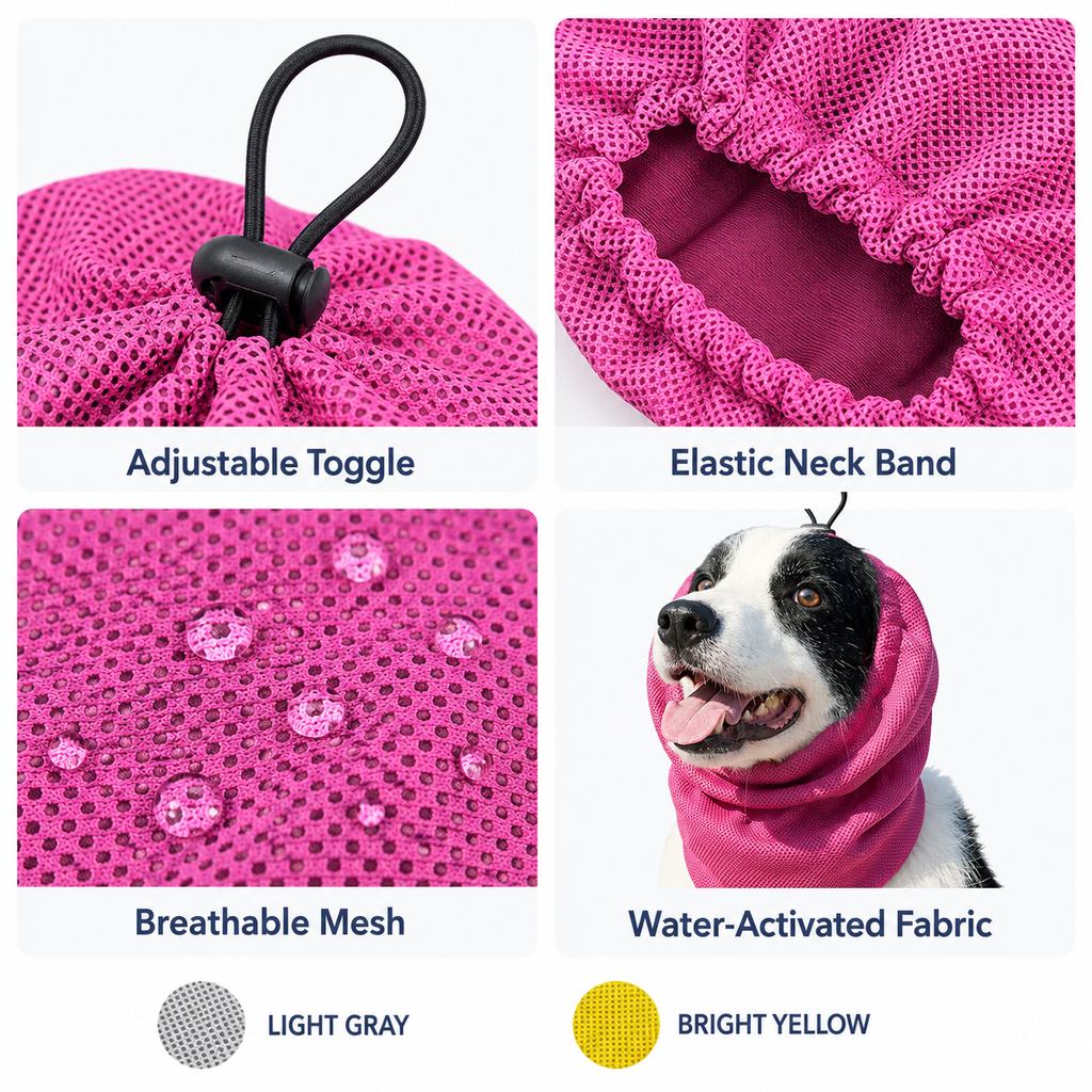 Dimitra | Water-Activated Dog Cooling Snood for Summer Walks - image 9