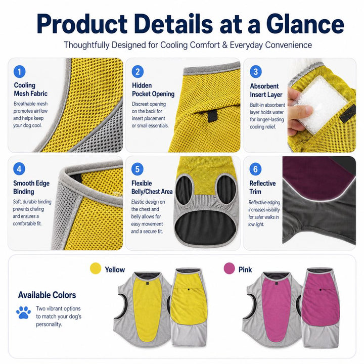 Ifigenia | Water-Activated Dog Cooling Vest for Summer Walks & Hikes - image 4
