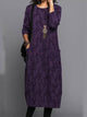 Alethea | Women's Long Sleeve Midi Dress with Pockets