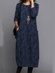 Alethea | Women's Long Sleeve Midi Dress with Pockets