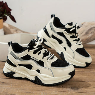 Susanna | Women's Chunky Platform Panelled Sneakers