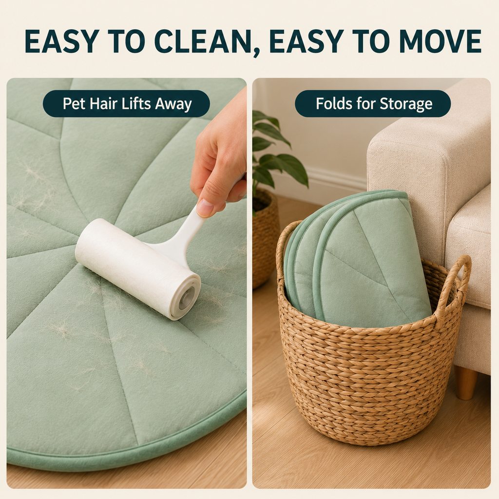 Livilla | Lotus Leaf Cooling Pet Mat for Floors, Sofas, Crates & Car Seats - image 8