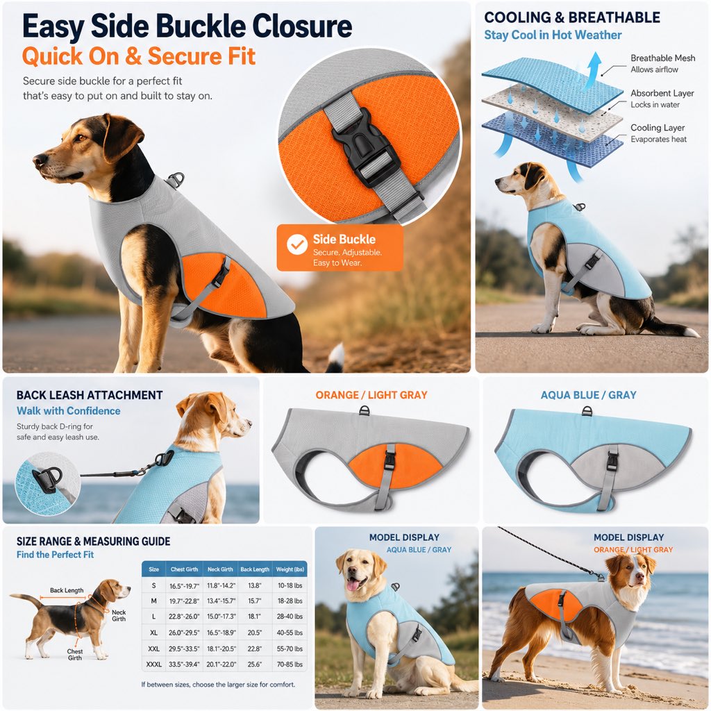 Vasiliki | Dog Cooling Vest for Summer Walks - image 8
