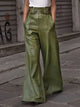 Griselda | Women's Joint Pockets Pleated Wide Leg Loose Trousers Pants