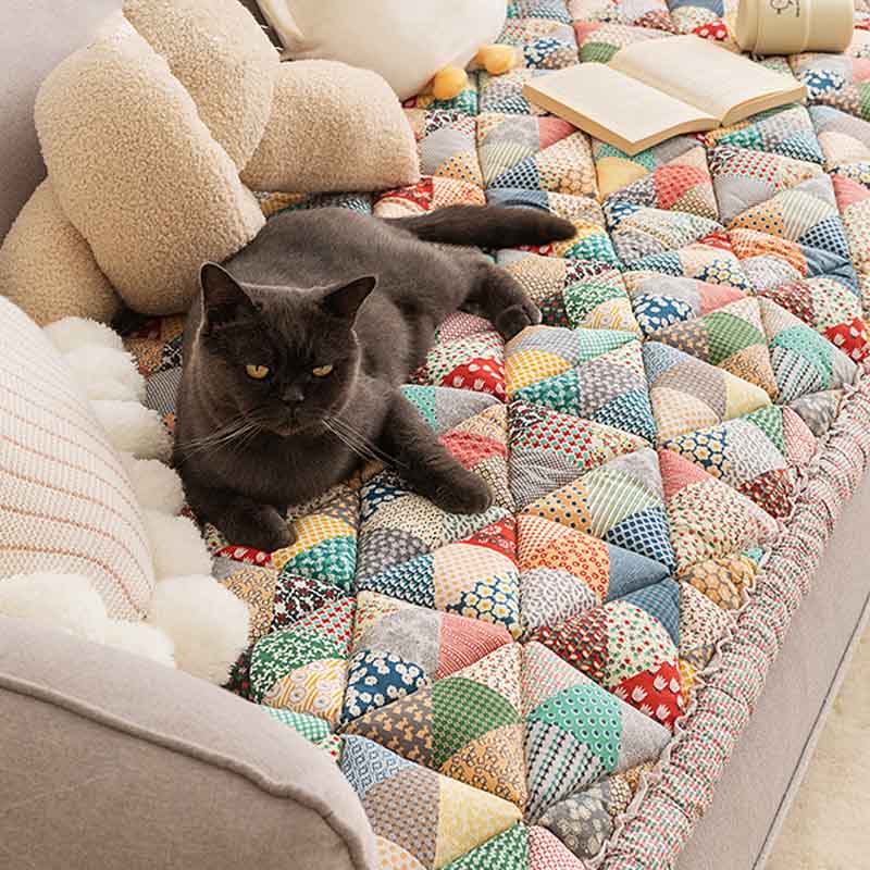 Blairgowrie | Floral Quilted Cotton Pet Couch Cover - image 6