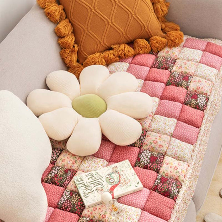 Werri | Floral Quilted Cotton Couch Cover - image 7