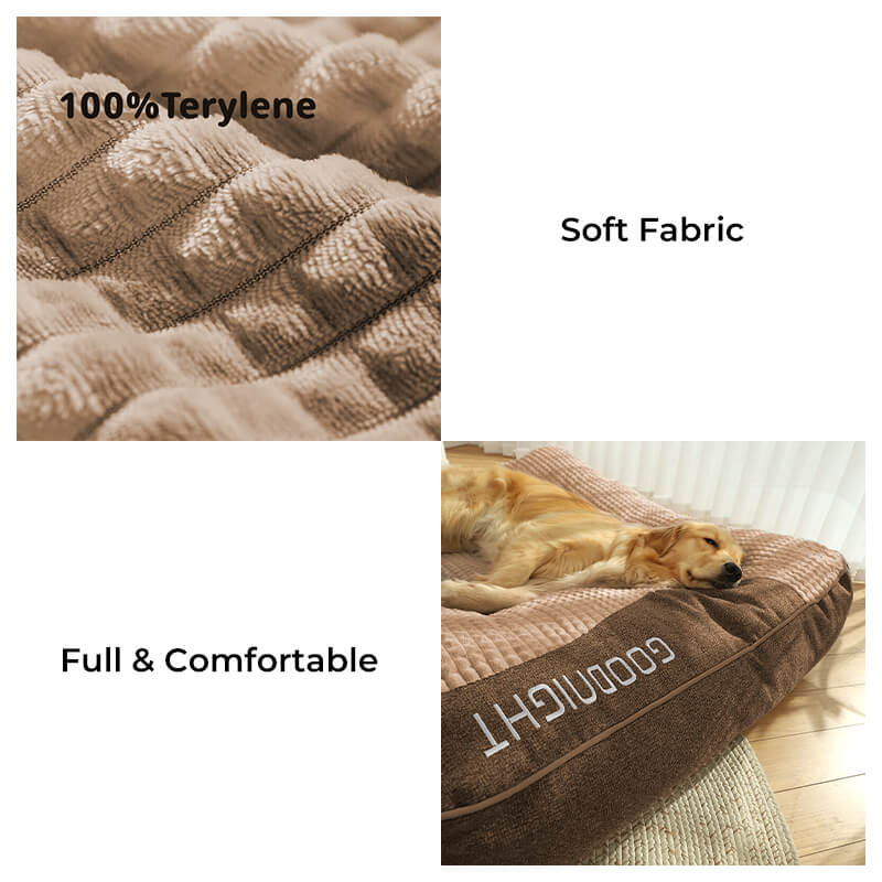 Maianbar | Large Thick Plush Dog Cushion Bed with Anti-Slip Base - image 4