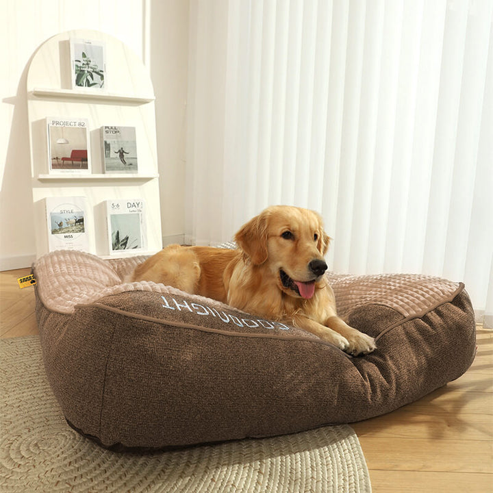 Maianbar | Large Thick Plush Dog Cushion Bed with Anti-Slip Base - image 7