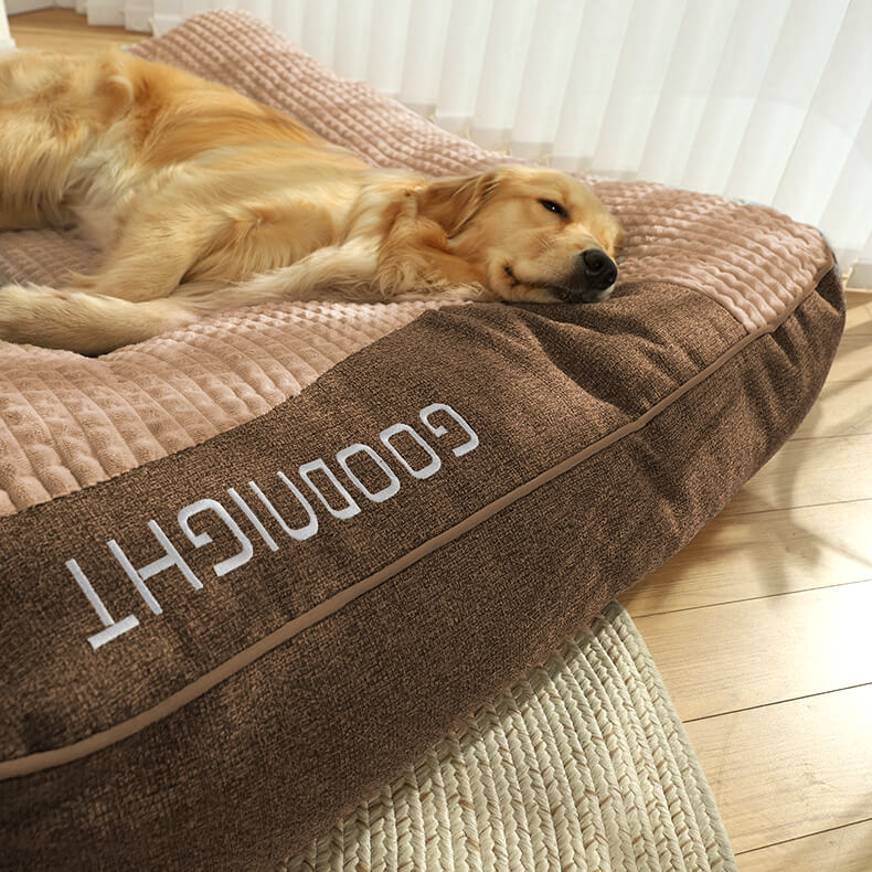 Maianbar | Large Thick Plush Dog Cushion Bed with Anti-Slip Base - image 5