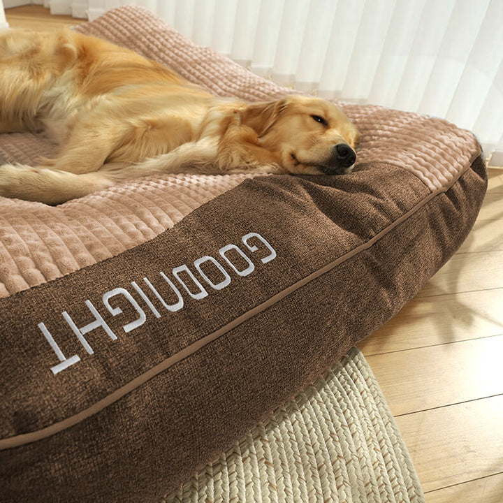 Maianbar | Large Thick Plush Dog Cushion Bed with Anti-Slip Base - image 5