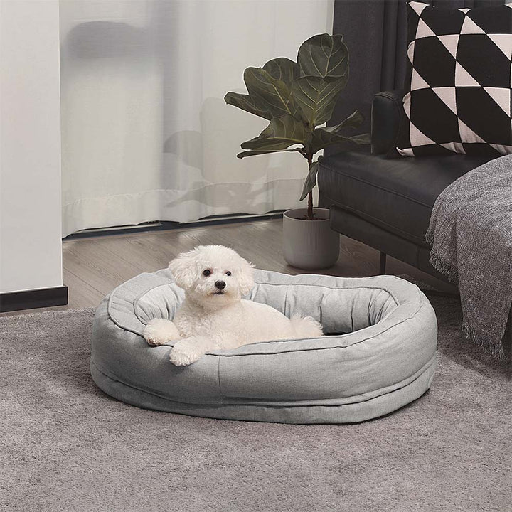 Pambula | Donut Dog Bed with Raised Bolster and Waterproof Liner - image 9
