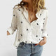 Sabine | Women's Relaxed Cotton-Linen Button-Down Blouse with Lapel Collar