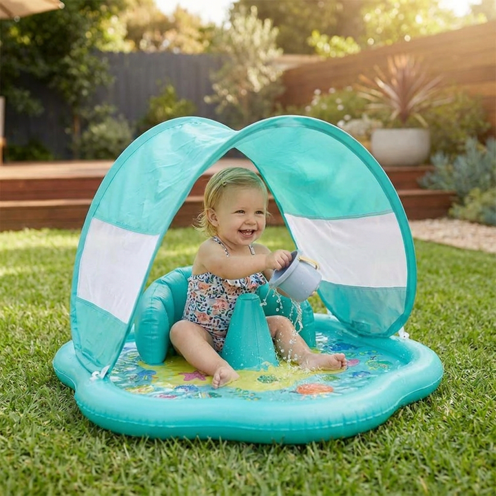 Bramble | Baby Water Play Mat with Inflatable Pool and Protective Canopy - image 2