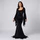 Hodierna | Women's Velvet Gothic Fishtail Gown with Bell Sleeves - image 1