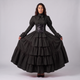 Swanhild | Women's Medieval Renaissance Ball Gown with Lace-Up Cinch Belt - image 2