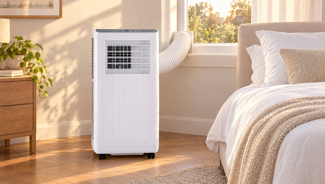 Saga portable air conditioner, in a room