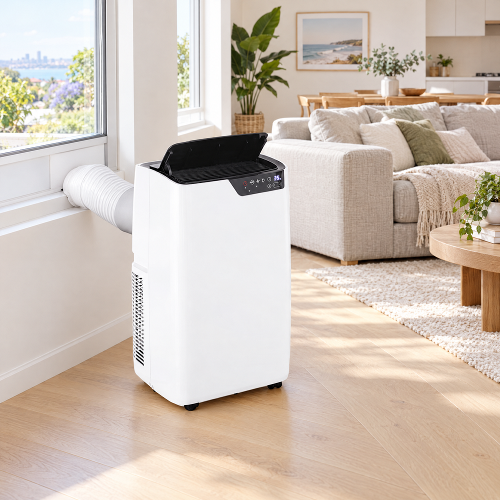 Maren portable air conditioner, in a living room