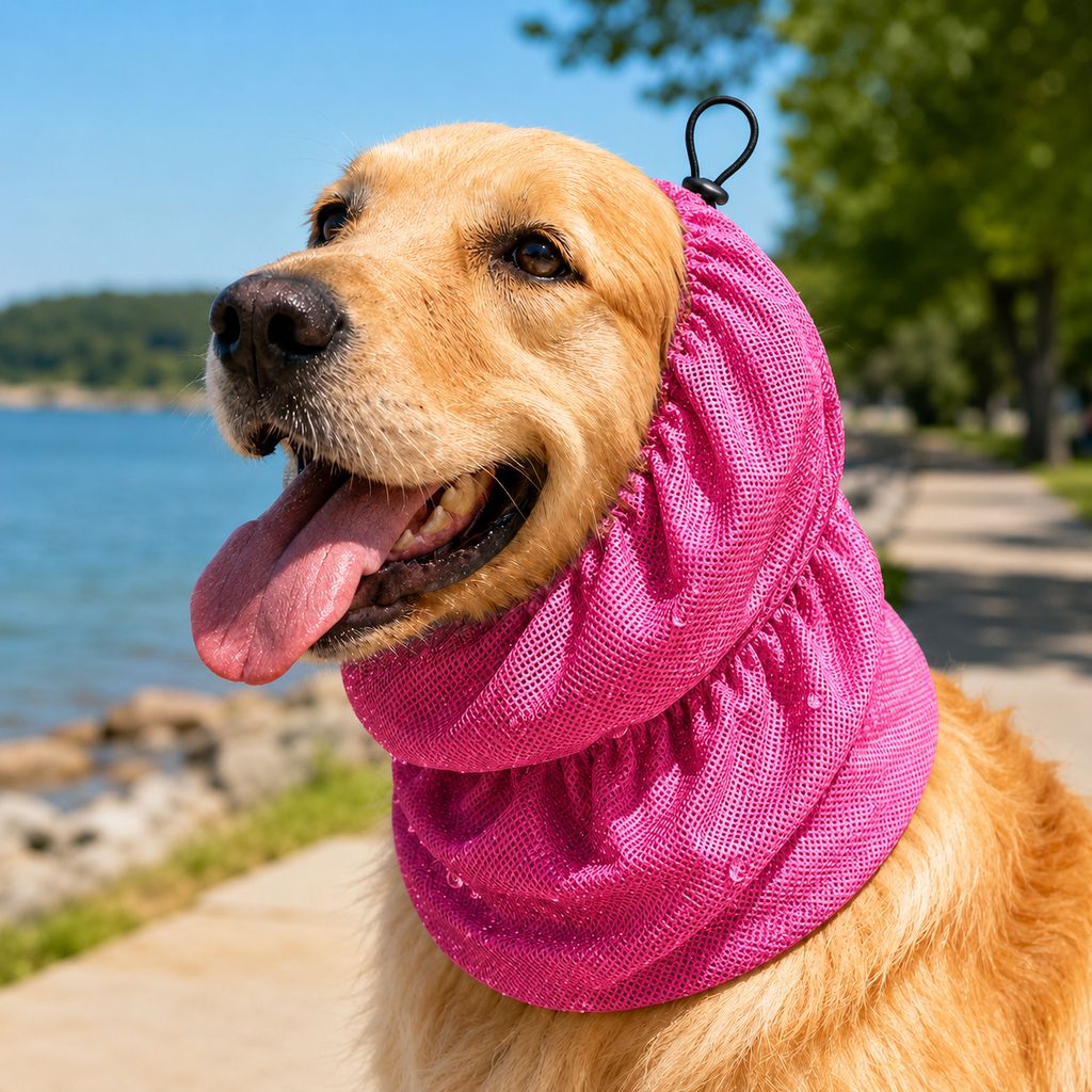 Dimitra | Water-Activated Dog Cooling Snood for Summer Walks - image 12