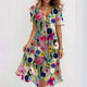 Alwyn | Women's Floral Wrap Midi Dress with V-Neck and Flutter Sleeves - image 4