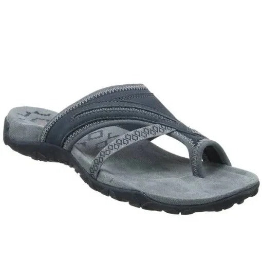 Odile | Women's Comfortable Cross Strap Toe-Post Sandals