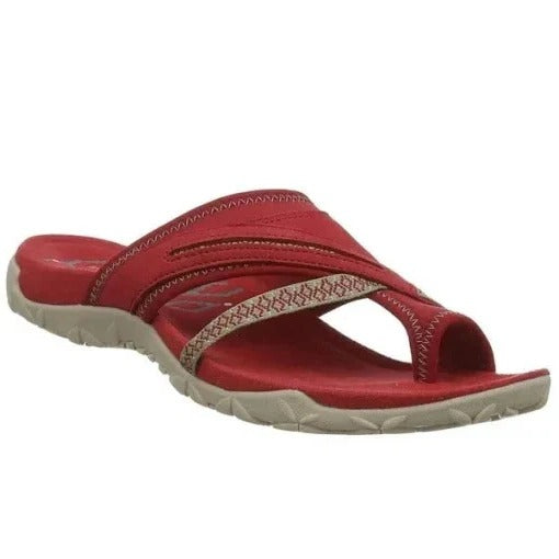 Odile | Women's Comfortable Cross Strap Toe-Post Sandals
