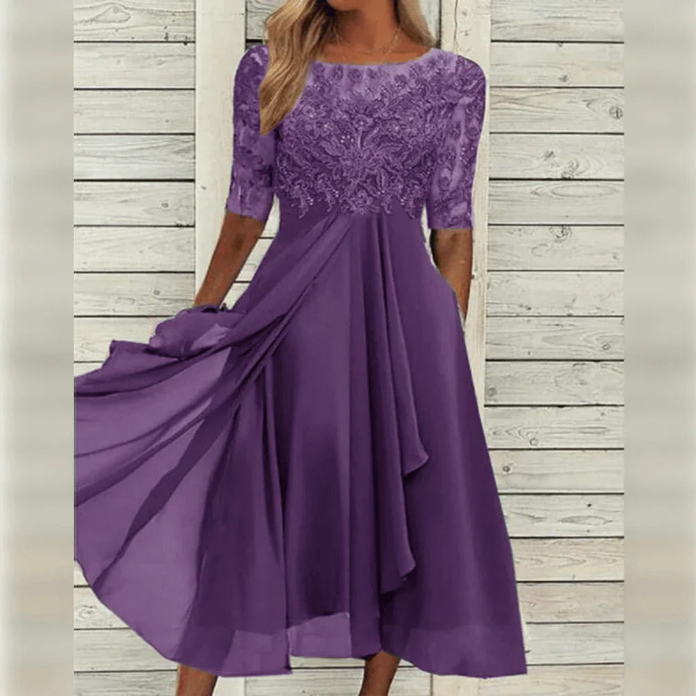 Camille | Women's Elegant Dress, Comfortable, Versatile Style for Special Occasions