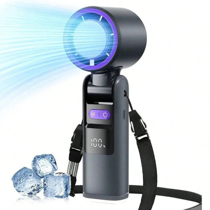 Tansy | 3 in 1 Rechargeable Handheld Cooling Fan with Semiconductor Cooling Plate - image 1