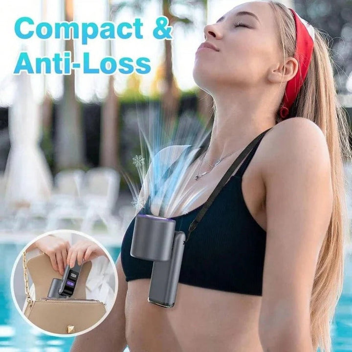 Tansy | 3 in 1 Rechargeable Handheld Cooling Fan with Semiconductor Cooling Plate - image 8