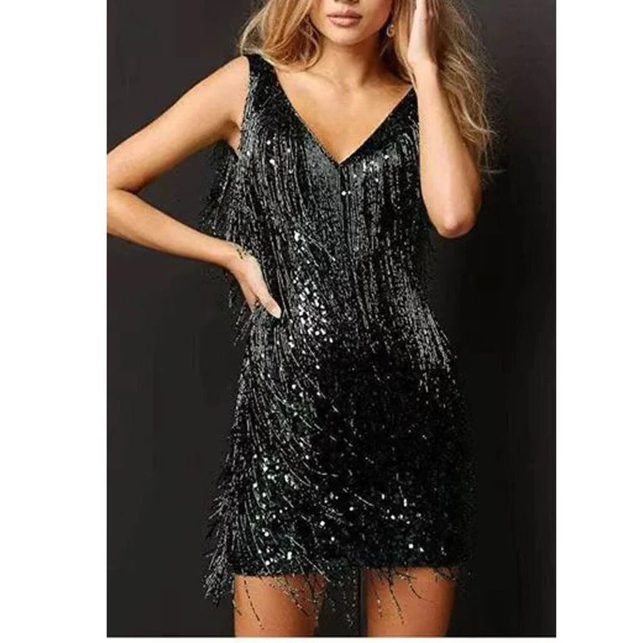 Maribel | Women's Fringe Cocktail Dress