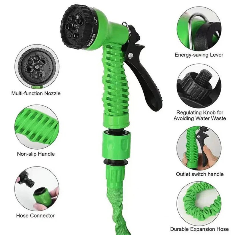 Lorne | Expandable Garden Hose with 7 Spray Nozzle, Flexible Water Hose & Universal Connectors - image 5
