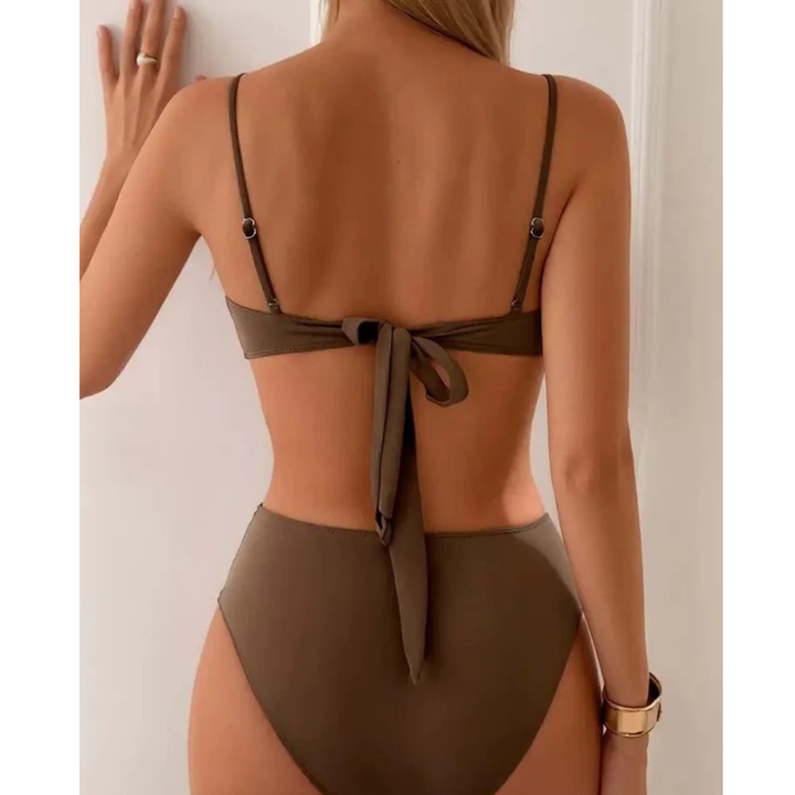 Hersende | Women's Bikini Set with Bandeau and High Waist - image 6