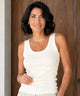 Rhoswen | Women's Ribbed Tank Top in Cotton and Spandex