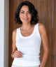 Rhoswen | Women's Ribbed Tank Top in Cotton and Spandex
