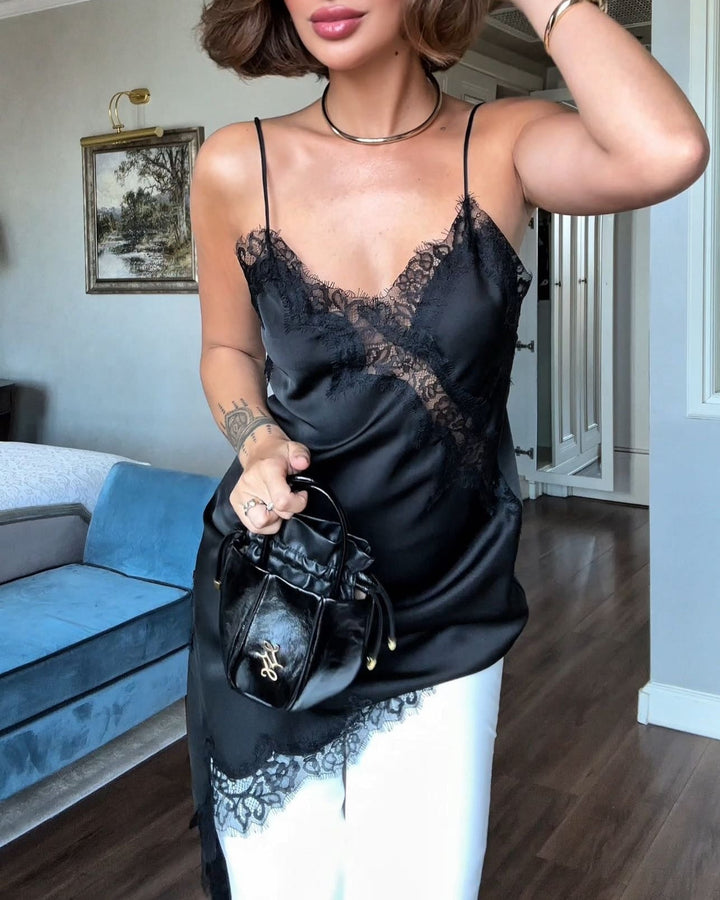 Etta | Women's Kendall Asymmetric Lace Dress