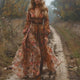 Estella | Women's Bohemian Embroidered Maxi Dress