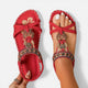Thomasina | Women's Beaded Strap Flat Sandals