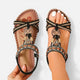 Thomasina | Women's Beaded Strap Flat Sandals