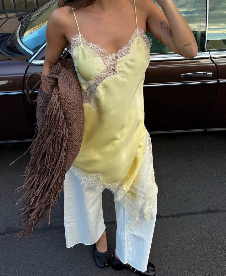 Etta | Women's Kendall Asymmetric Lace Dress