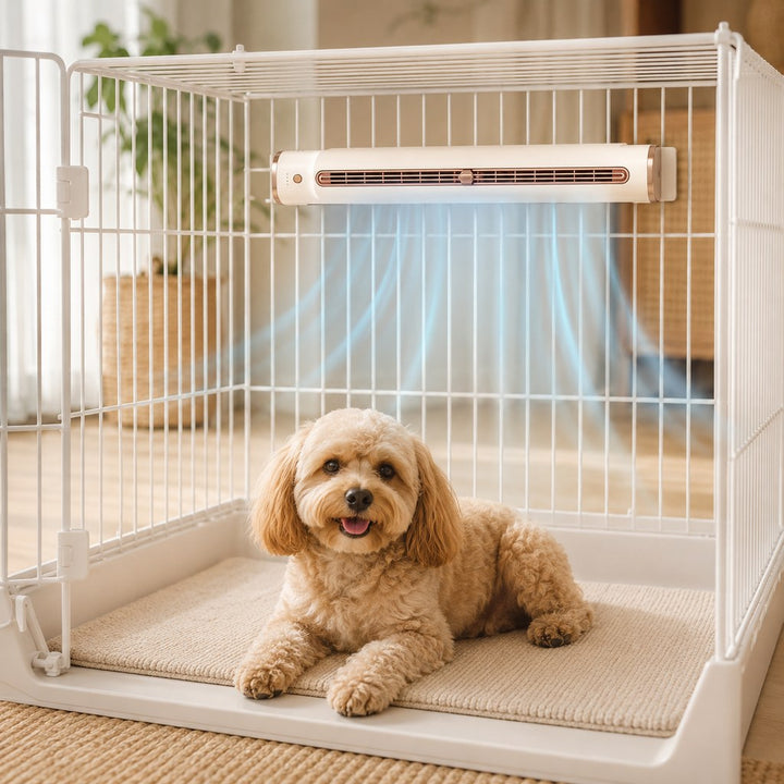 Danai | Rechargeable Pet Crate Cooling Fan, 3-Speed Airflow for Stuffy Dog Kennels & Indoor Pet Spaces - image 1