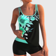 Gildas | Women's Printed Tankini Set with Swim Shorts - image 1