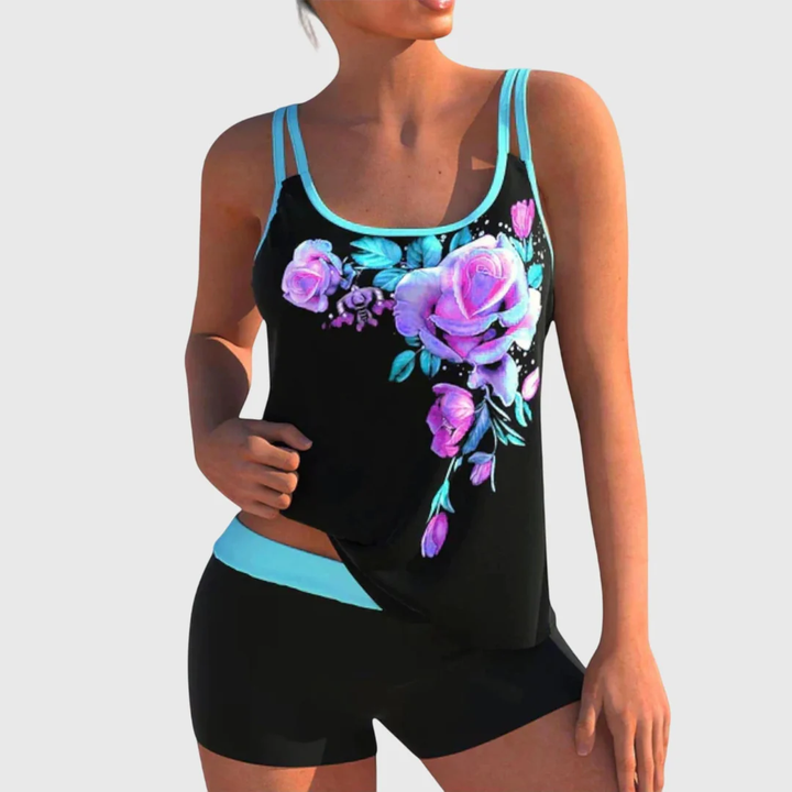 Gildas | Women's Printed Tankini Set with Swim Shorts - image 3