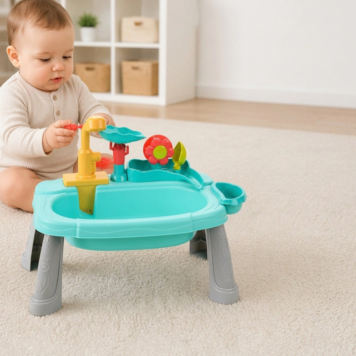 Briar | Kids Water Play Table with Electric Running Faucet and Kitchen Accessories - image 4