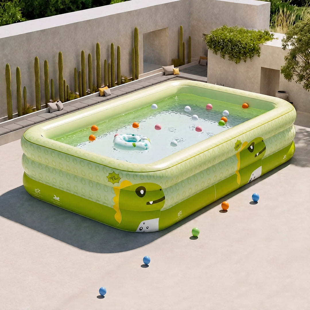 Kookaburra | Large Inflatable Family Swimming Pool with Foldable Rectangular Design - image 3