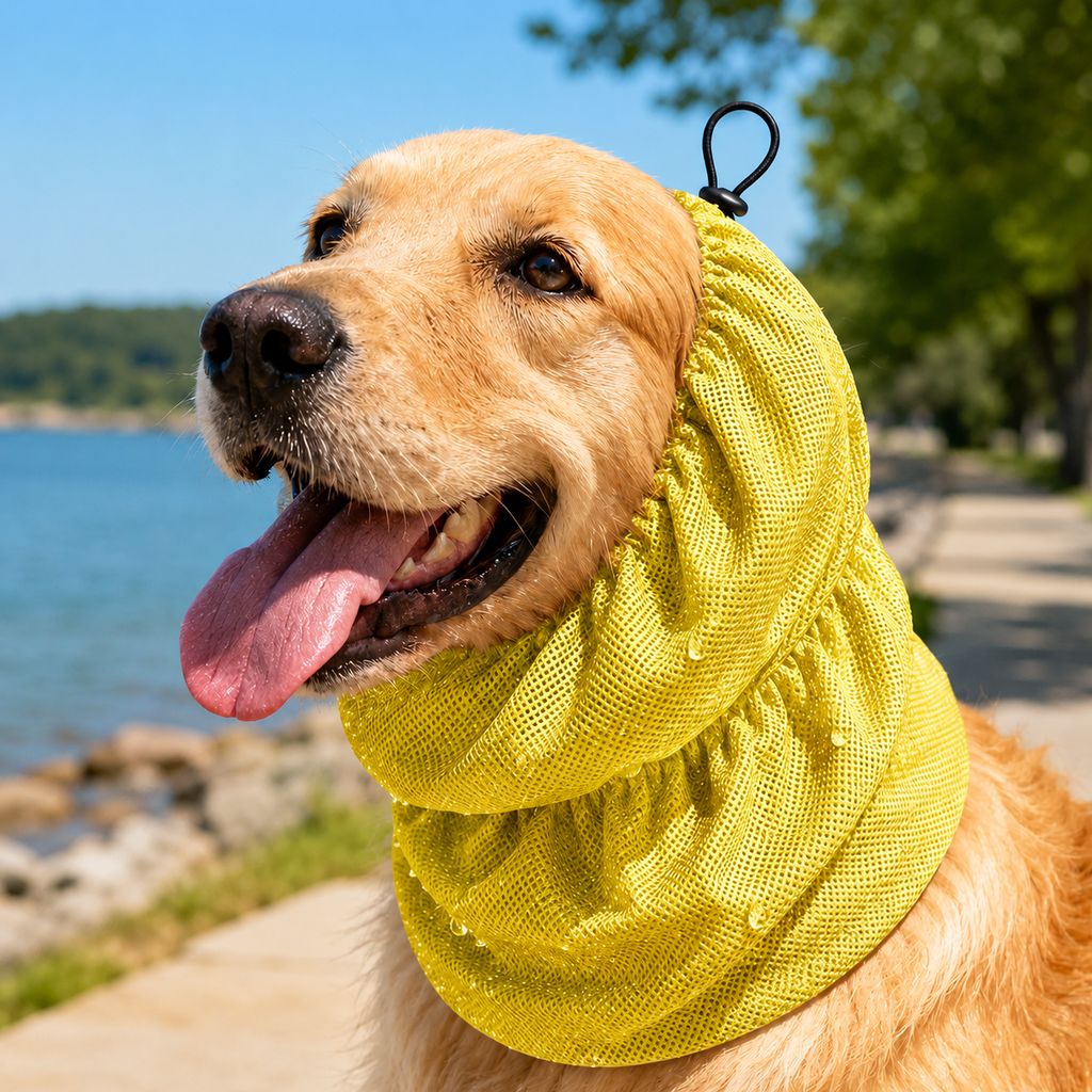 Dimitra | Water-Activated Dog Cooling Snood for Summer Walks - image 11